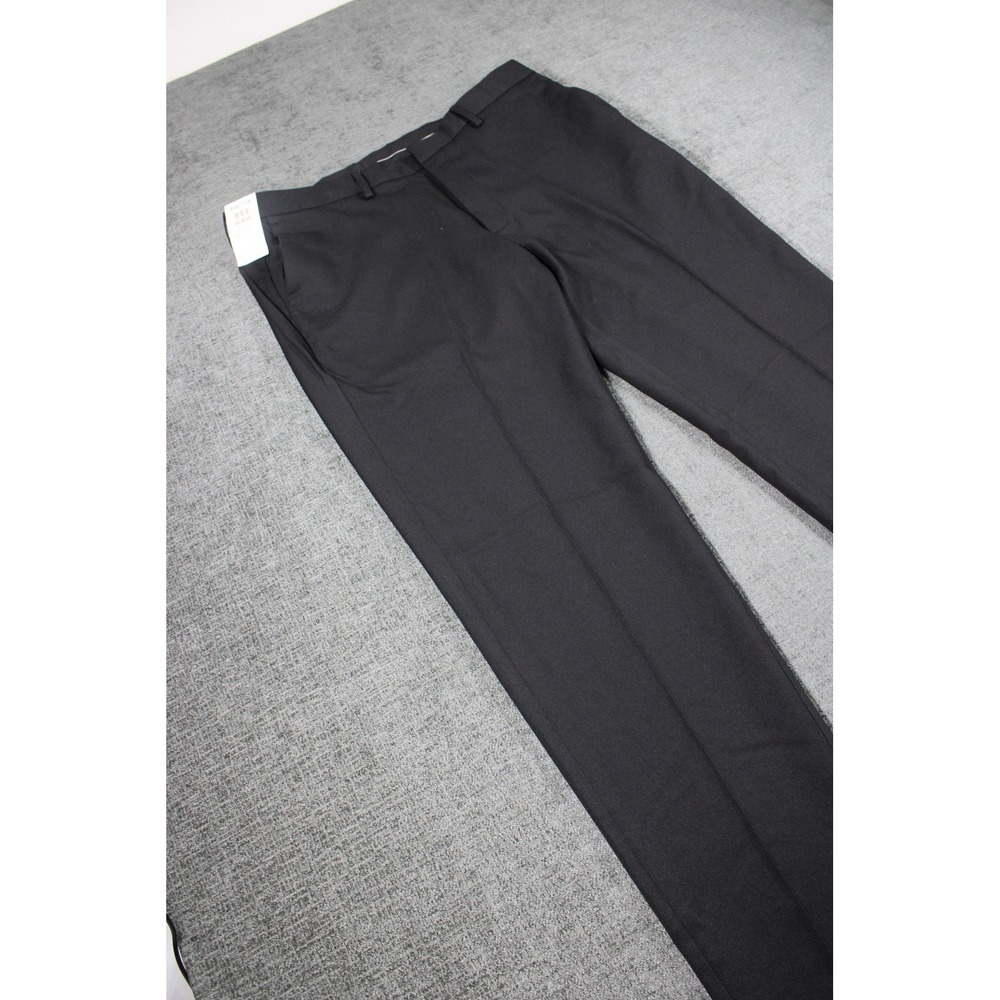 Kenneth Cole Reaction Mens Stretch Slim Fit Dress Pants Black 36x32 KD50193